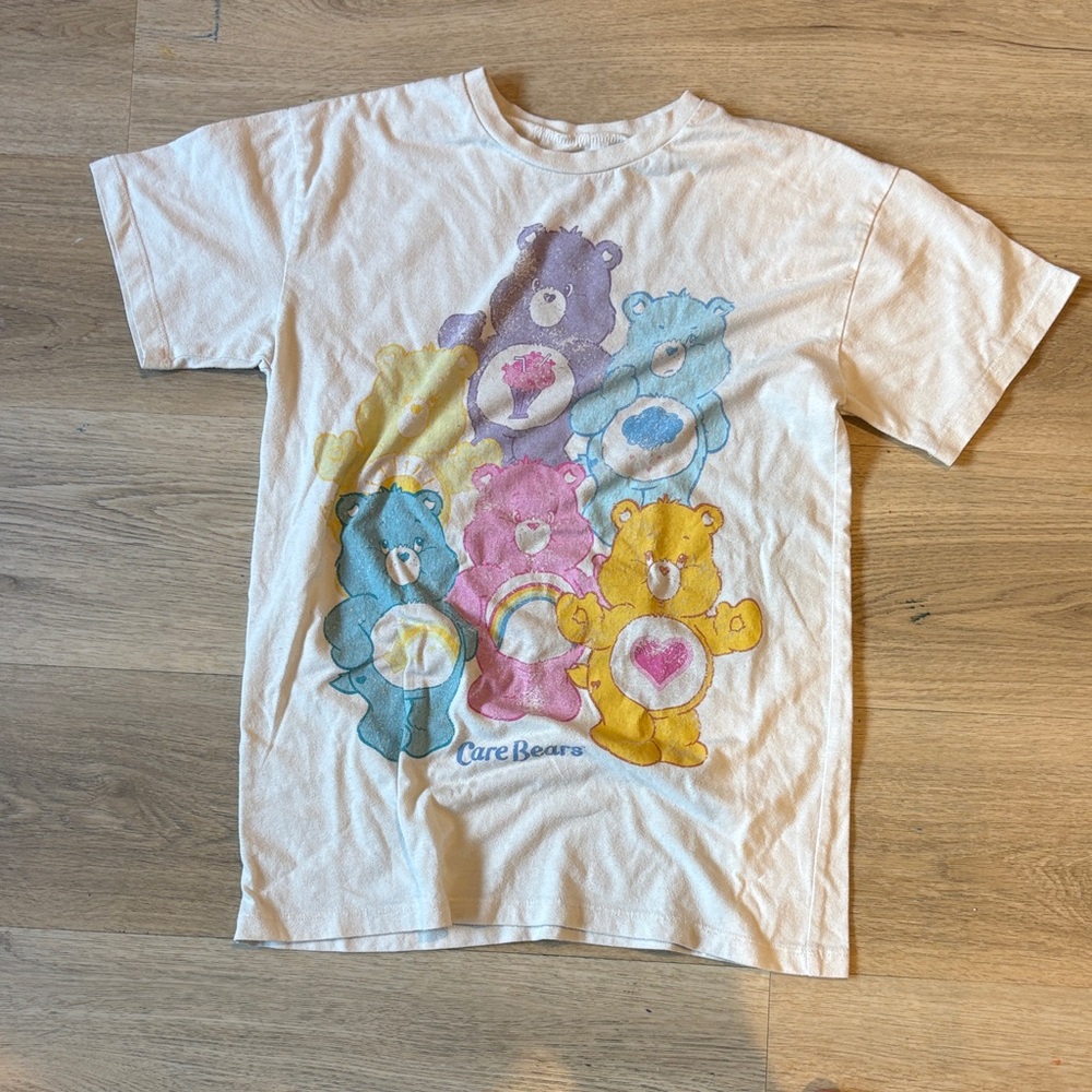 Care Bears Short Sleeve Tee - White with Multicolor Bears